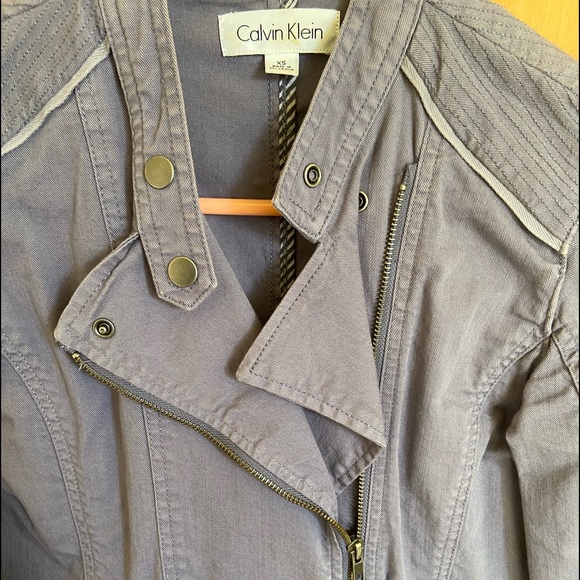 Calvin Klein Purple Moto Jacket - Picture 3 of 5
